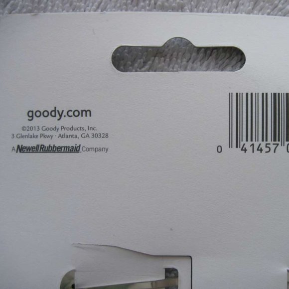 4 Goody 3" Large Elaina Black Brown Epoxy Metal Contour Oval Snap Hair Clips - Picture 6 of 6